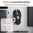 thumbnail image 4 of RatóN InaláMbrico Silencioso para Juegos, Recargable por USB, RatóN Bluetooth Recargable para PC y PortáTil, Color Negro, 4 of 5