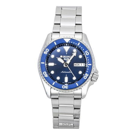 Seiko 5 Sports SKX Street Denim Stainless Steel Blue Dial Automatic SRPL77K1 100M Men's Watch