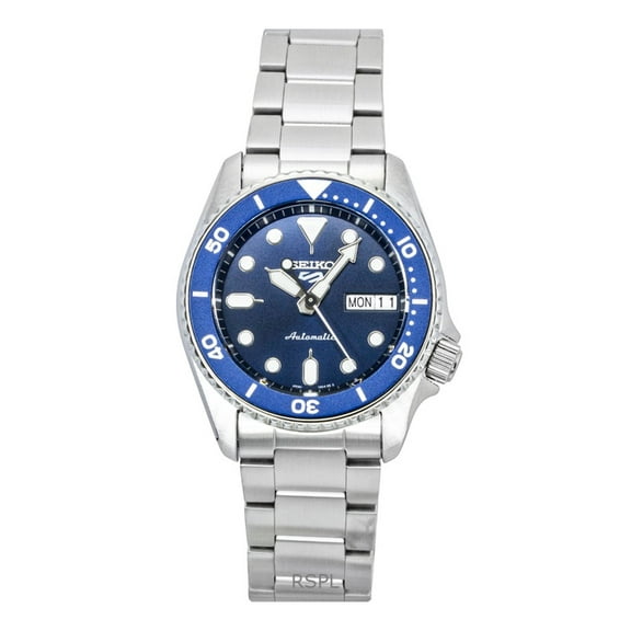 Seiko 5 Sports SKX Street Denim Stainless Steel Blue Dial Automatic SRPL77K1 100M Men's Watch
