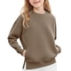 thumbnail image 2 of Cowsor Womens Varsity Oversized Sweatshirt Crewneck Long Sleeve Casual Fashion Pullover Top Fall Outfits, 2 of 7