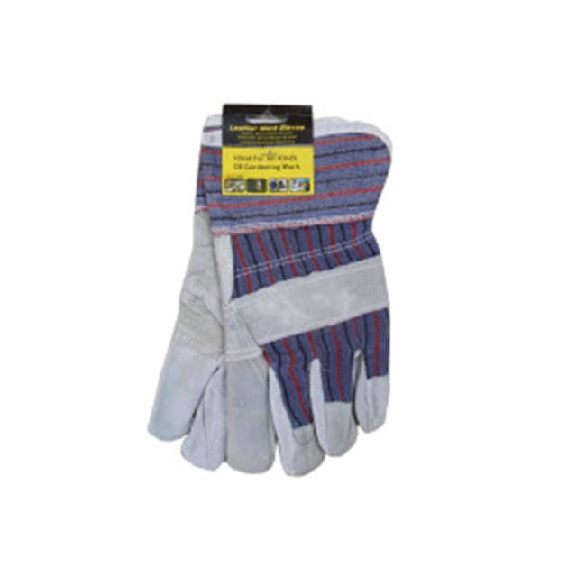 Bulk Buys UU629 Leather work gloves multi-use 2 pack Case of 12 