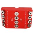 thumbnail image 3 of Jig à Trous de Poche 30° 45° 90° Guide de Perceuse Outil de Fixation pour Menuiserie, 3 of 9