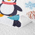 thumbnail image 5 of Erosebridal Penguin Twin Quilt Set for Boys Girls, Winter Scarves Twin Coverlet Set, 2-Piece 1 Bedspread and 1 Pillowcase, 5 of 7