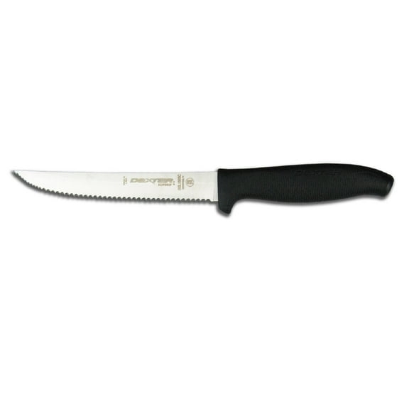 Dexter-Russell 6in Scalloped Utility Knife with Black Handle