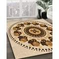thumbnail image 3 of Ahgly Company Machine Washable Indoor Square Transitional Khaki Gold Area Rugs, 3' Square, 3 of 7