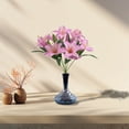 thumbnail image 5 of MOQIN Artificial Fake Flowers Plants 7 Head Silk Flower Arrangements Wedding Bouquets Decorations Plastic Floral Table Centerpieces for Home Kitchen Garden Party Decor, 5 of 9