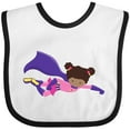 thumbnail image 3 of Inktastic African American Girl, Cape, Superhero Girl Girls Baby Bib, 3 of 4