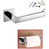 Stainless Steel Bathroom Toilet Paper Tissue Holder and Dispenser Wall Mount Polished Finish