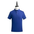 thumbnail image 6 of Men's Ultra-Thin Short Sleeve Polo Shirt with 40s Ice-Cool Silk Cotton Blend, 6 of 21