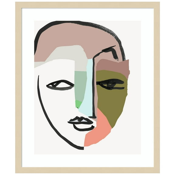 Amanti Art Expressions Unveiled II Wood Framed Wall Art Print