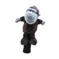 thumbnail image 2 of Funda de cabeza de palo de golf con forma de animal, regalo de golfista de peluche, funda de madera que reemplaza a la elegante chimpancés, 2 of 9
