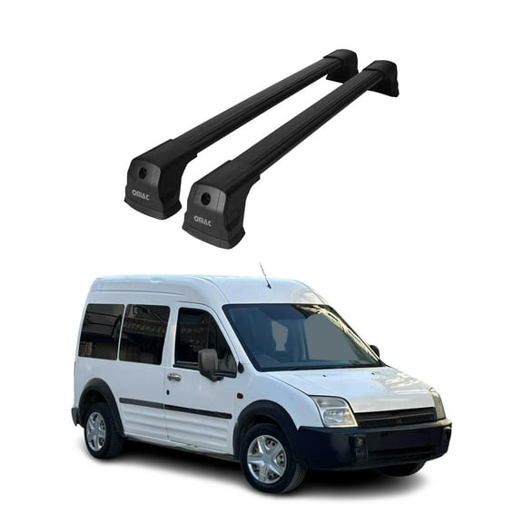 For 2010-2013 Ford Transit Connect Fix Points Roof Racks Cross Bar Black 2Pcs