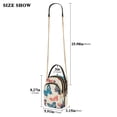 thumbnail image 2 of FORMRS Crossbody Bag for Women Quilted Travel Shoulder Cell Phone Purse with Chain Strap Handbag, Green Butterflies, 2 of 7