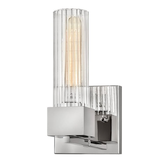 5970PN Hinkley Lighting Xander - One Light Bath Vanity in Mid-Century Modern Style - 5 Inches Wide by 10 Inches High-Polished Nickel Finish