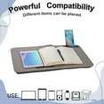 thumbnail image 5 of Lap Desk, Portable Laptop Desk Fits Up to 16“ Laptops, with Tablet Slot, Built-in Cushion, Great for Home & Office,Lap Desk for Laptop,Lap Desk with Cushion (Gray, Large), 5 of 12