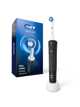 Oral-B Pro 500 Electric Toothbrush with (1) Brush Head, Rechargeable, Black, Adults and Children 3+