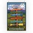 thumbnail image 3 of Durango, Colorado, Signpost (16x24 Giclee Gallery Art Print, Vivid Textured Wall Decor), 3 of 3