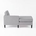 GDF Studio Grace Contemporary Fabric Tufted Double Chaise Lounge, Light