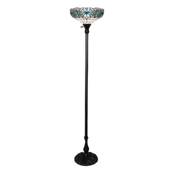 Meyda Tiffany 255708 Angelica 67" Tall Buffet Floor Lamp - MultiColor