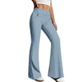 thumbnail image 4 of Wide Leg Yoga Pants For Women Running Pants Women Wide Leg Pants Woman Stretchy Pants For Women Flowy Pants For Women Lightweight Summer Pants Women Wide Leg Stretch Pants Slacks For Women, 4 of 6