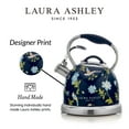 thumbnail image 4 of Laura Ashley Induction Stovetop Kettle, Stainless Steel Navy, 8.46 x 8.46 x 10.23 inches, 4 of 8