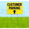 thumbnail image 1 of Customer Parking Up (18" x 24") Yard Sign, Includes Metal Step Stake, 1 of 6
