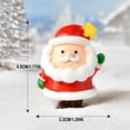 thumbnail image 3 of ​Santa & Snowman Tabletop Decor Set - Snowy Base Resin Figurines, Cozy Christmas Ornament Gift for Home/Office (Ages 3+ ,Choking Hazard)​​ A, 3 of 5