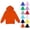 Orange, variant on Kids Hoodie Long-Sleeve Hooded Sweatshirt Lightweight, Comfortable Pullover Hoodie for Boys and Girls,10,Black