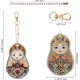 thumbnail image 1 of 5 piezas DIY mu?eca humana pintura de diamantes llaveros, DIY 5D mosaico forma diamante pintura llavero colgante para decoración de bolsos LingWen 8390615547321, 1 of 1
