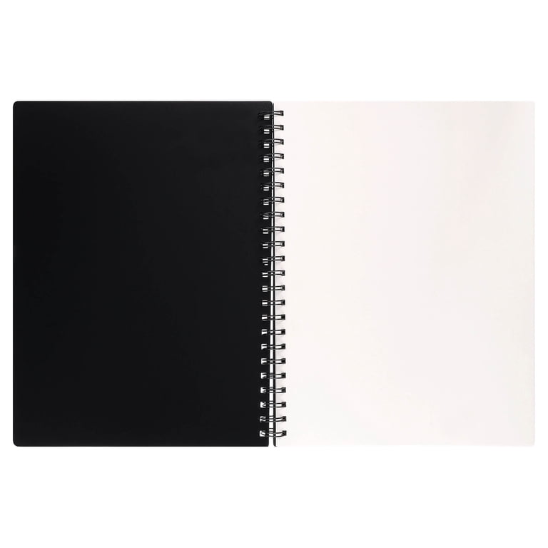 Pen+Gear Spiral Sketch Book, 9" x 12", 75 Sheets, Black photo 3