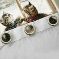 thumbnail image 4 of Feelyou 3D Car Kitten Black Out Curtains for Teens, Christmas Tree Gifts Curtains Pack of 2 (42x63 Each), Animal Lover Bedroom Curtains, Microfiber Bedroom Decor, 4 of 6