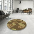 thumbnail image 3 of Ahgly Company Indoor Rectangle Patterned Dark Bronze Brown Area Rugs, 4' x 6', 3 of 6