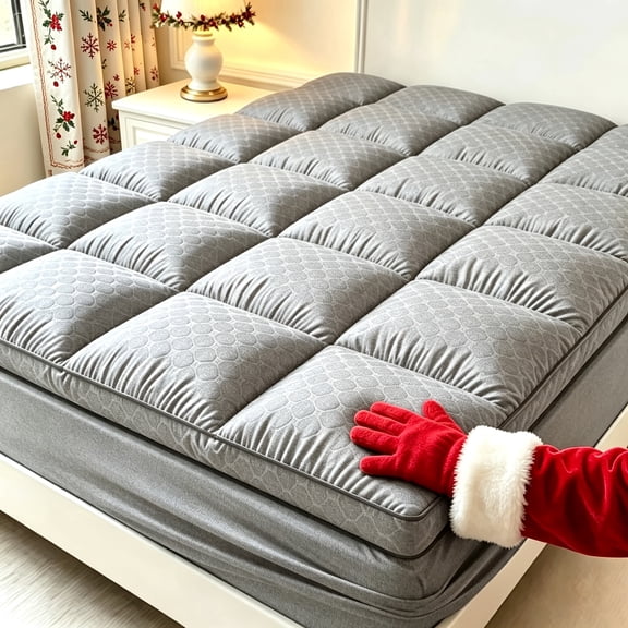 Mattress Topper -Cooling Mattress Pad Cover for All Size Bed - Soft Mattress Protector Pillow Top with 8-21 Inch Deep Pocket 3D Down Alternative Filling, Machine Washable