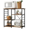 thumbnail image 6 of SogesPower Kitchen 3-Tier Baker's Rack with Kitchen Organizer- Brown, 6 of 9