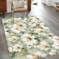 thumbnail image 4 of Rectangle Area Rug 4x6ft,Spring Watercolor Flower Sage Green Washable Carpet Non-Slip Runner Accent Rugs Indoor Floor Mat for Bedroom Living Room Decor,Watercolor Oil Painting Style, 4 of 9