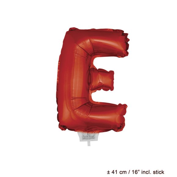 Balloon-Foil sur Lettre Collante E-16 Pouces Rouge