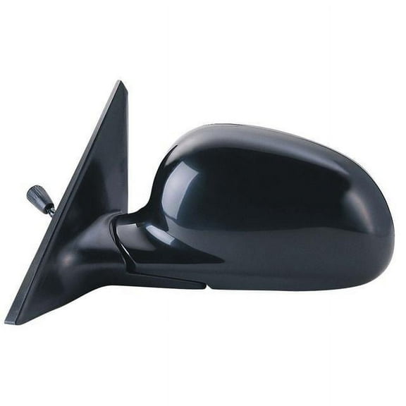 63510H - Fit System Driver Side Mirror for 92-95 Honda Civic Sedan, black, foldaway, Manual Remote