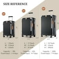thumbnail image 3 of Joyway Carry-on Luggage Expandable Hard 20 inch Carry-on Luggage USB Port Cup Holder TSA Lock Suitcase, 3 of 7