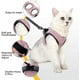 thumbnail image 4 of Arnés y correa ultraligeros para gatos, suave y cómodo collar de gatito, chaqueta para caminar para gatos, a prueba de fugas, apto para cachorros de conejo (rosa, S) Ormromra GX-237, 4 of 5