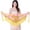 Yellow, variant on Belly Dance Hip Scarf with Tassels Sequins, Triangle Coins Wrap Skirt Music Festival Clothing