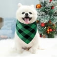thumbnail image 1 of Stylish Holiday Pet Dog Bandanas Triangle Towel Bib Accessory for Small Medium Large and Felines Festive Xmas Design Print, 1 of 5