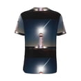 thumbnail image 2 of Daiia Peggy's Cove Lighthouse Mens Baseball Jersey Button Down Shirts Short Sleeve Sports Uniforms-X-Large, 2 of 9