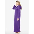 thumbnail image 2 of Dreams & Co. Plus Size Petite Long Hooded Fleece Sweatshirt Robe, 2 of 6