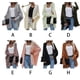 thumbnail image 2 of Sonducket Suéter cárdigan para mujer, portátil, elegante, lavable, transpirable, informal, a la moda, para invierno, otoño, suéteres para exteriores, Abrigos y chamarras Verde claro Sonducket AP012739-03, 2 of 4