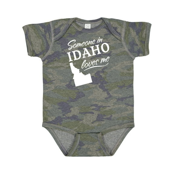Inktastic Someone in Idaho Loves Me Boys or Girls Baby Bodysuit