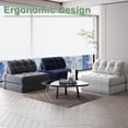 thumbnail image 7 of Folding Sofa Bed,Convertible Sleeper Chair with Pillow Foldable Mattress with Back Support,Futon Sofa Bed,Floor Folding Couch for Living Room,Portable Fold Out Chair Bed Comfy Floor Sofa Lounge, 7 of 7