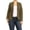 Olive, variant on Women's Plus Size Casual Long Sleeves Open Front Office Work Wear Solid Blazer Jacket