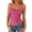 Hot Pink, variant on Women's Sparkly Sequin Tank Tops Adjustable Spaghetti Strap Ribbed Slim Glitter Camisole for Party Night Out