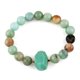thumbnail image 1 of Pulsera Amazonita de piedra semipreciosa natural para mujer, 1 of 1