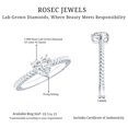 thumbnail image 5 of Rosec Jewels Lab Created Diamond Ring In Heart Shape - Half Carat - 5 MM - EF-VS Quality - Ready to Gift, 925 Sterling Silver, US 4.00, 5 of 8